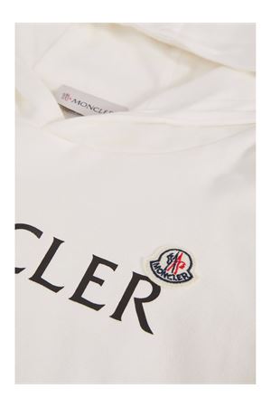 White Logo Cotton Hoodie MONCLER KIDS | K19548G0001189AKM034